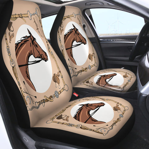 Image of Riding Horse Draw SWQT3699 Car Seat Covers