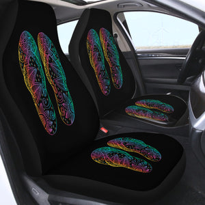 Colorful Floral Shoes Print SWQT3737 Car Seat Covers