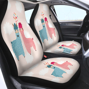 Cute In-Love Alpaca SWQT3740 Car Seat Covers