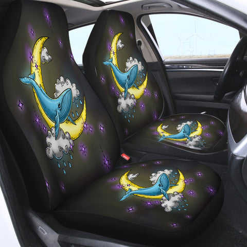 Image of Night Cloud Whale SWQT3754 Car Seat Covers