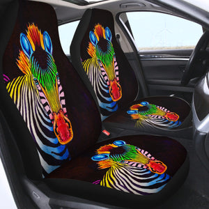 RGB Color Zebra SWQT3761 Car Seat Covers