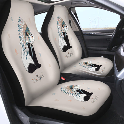 Image of Free Spirit - Bohemian Panda SWQT3816 Car Seat Covers