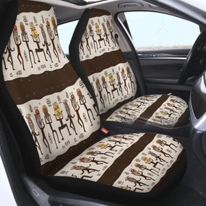 Acient Human Dance SWQT3857 Car Seat Covers