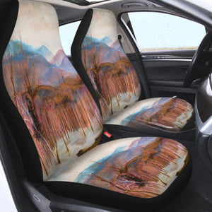 Cozy Landscape Watercolor SWQT3864 Car Seat Covers