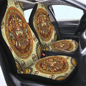 Vintage Acient Aztec Zodiac SWQT3867 Car Seat Covers