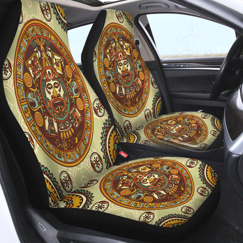 Image of Vintage Acient Aztec Zodiac SWQT3867 Car Seat Covers