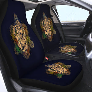 Colorful Chakra Elephant Buddha SWQT3868 Car Seat Covers