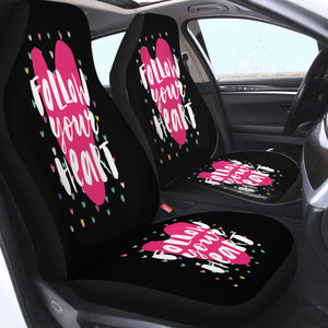 Coloful Follow Your Heart SWQT3870 Car Seat Covers