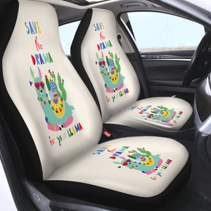 Save The Drama For Your Llama SWQT3877 Car Seat Covers