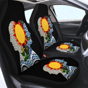 Colorful Human Illustration Modern Art SWQT3879 Car Seat Covers