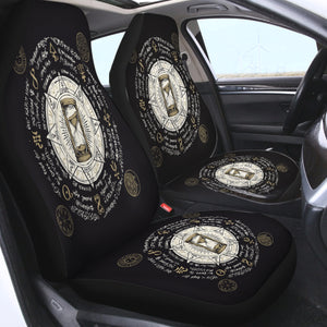 Vintage Hourglass Zodiac SWQT3885 Car Seat Covers