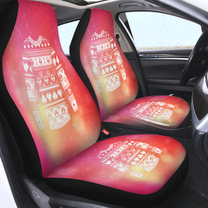 Aztec Stripes Sweatshirt Pink Theme SWQT3925 Car Seat Covers