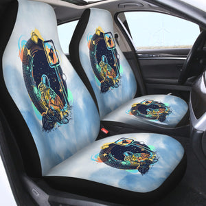 Outspace Astronaut - Watercolor Pastel Theme SWQT3934 Car Seat Covers