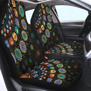 Colorful Cartoon Mandala SWQT3943 Car Seat Covers