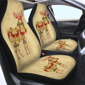 Reindeer Aztec Pattern SWQT4099 Car Seat Covers