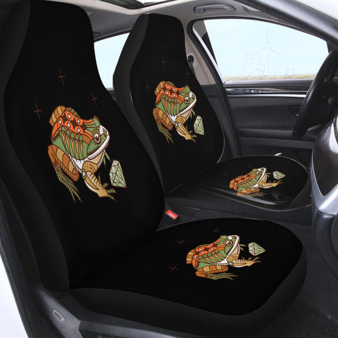 Image of Vintage Color Frog & Diamond SWQT4106 Car Seat Covers