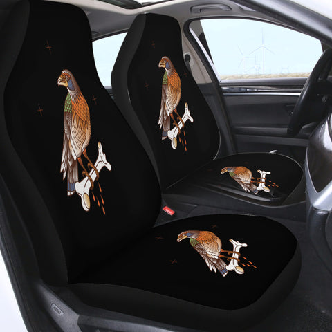 Image of Vintage Color Crows & Bone SWQT4107 Car Seat Covers
