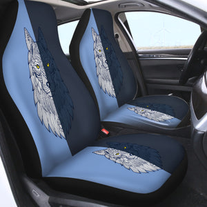 2-tone Geometric Gray Wolf SWQT4109 Car Seat Covers