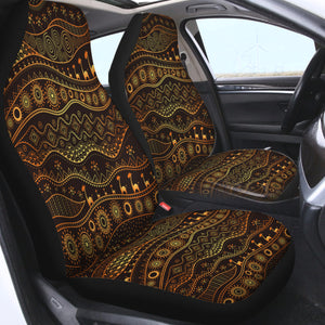 Golden Acient Aztec Animal SWQT4116 Car Seat Covers
