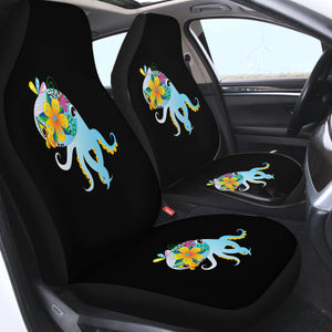 Cute Cartoon Floral Octopus SWQT4217 Car Seat Covers