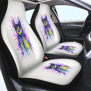 Watercolor Owl Sketch SWQT4221 Car Seat Covers