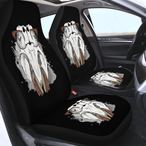 Music Glasses White Parrot SWQT4223 Car Seat Covers