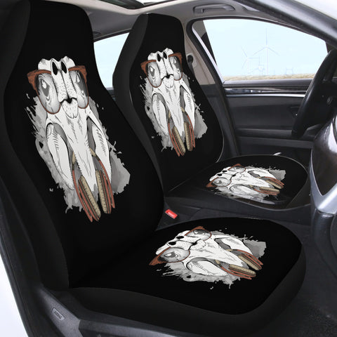 Image of Music Glasses White Parrot SWQT4223 Car Seat Covers