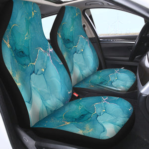 Splash Golden Turquoise SWQT4277 Car Seat Covers