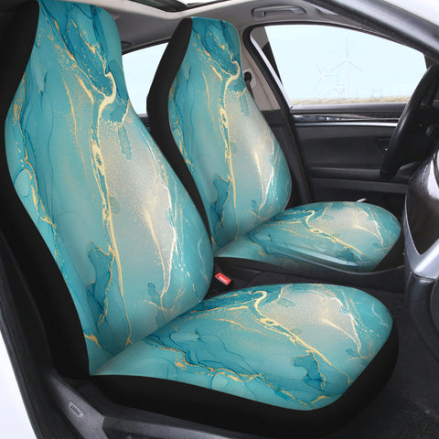 Image of Splash Golden Light Mint SWQT4281 Car Seat Covers