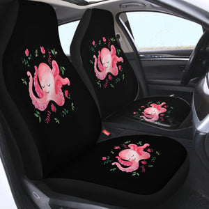 Cute Floral Pink Octopus SWQT4287 Car Seat Covers