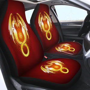 Facing Yellow Europe Dragonfly Fire Theme SWQT4305 Car Seat Covers