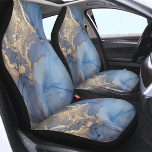 Golden Splash Navy Wave SWQT4312 Car Seat Covers