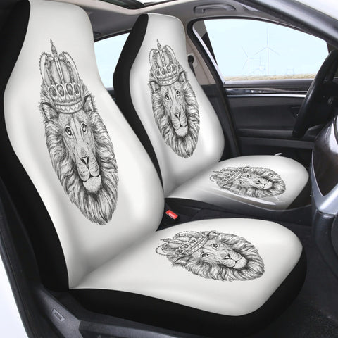 Image of B&W King Crown Lion SWQT4320 Car Seat Covers