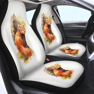 Watercolor Fox Painting SWQT4328 Car Seat Covers