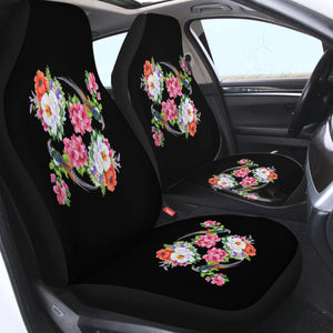 Twin Flowers & Birds SWQT4449 Car Seat Covers