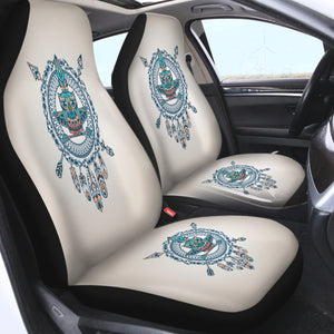 Vintage Aztec Dream Catcher Owl Logo SWQT4451 Car Seat Covers