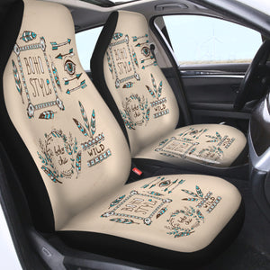 Vintage Boho Style & Chic SWQT4452 Car Seat Covers
