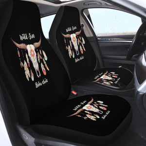 Wild & Free Buffalo Skull and Dreamcatcher SWQT4454 Car Seat Covers