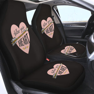 Follow Your Heart - Boho Style SWQT4455 Car Seat Covers