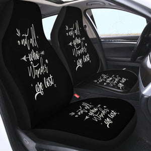 Quote Not All Who Wander Are Lost SWQT4505 Car Seat Covers