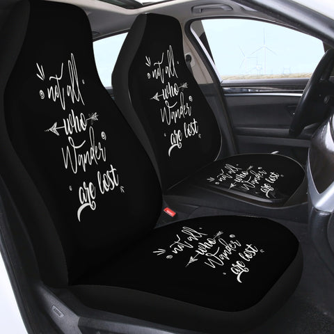 Image of Quote Not All Who Wander Are Lost SWQT4505 Car Seat Covers