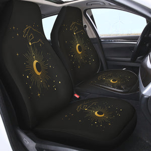 Golden Hand Holding Moon Light SWQT4514 Car Seat Covers