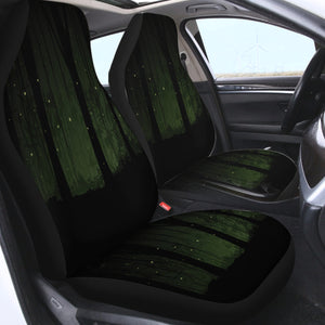 Night Palm Trees Forest Green Light SWQT4531 Car Seat Covers