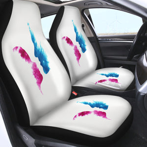 Purple & Blue Human Face Kissing SWQT4586 Car Seat Covers