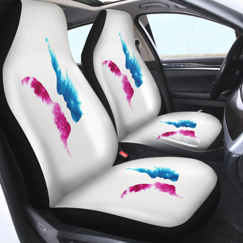 Image of Purple & Blue Human Face Kissing SWQT4586 Car Seat Covers