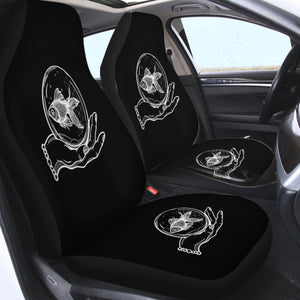 Hand Holding Fish SWQT4589 Car Seat Covers