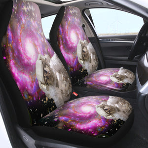 Pink Purple Galaxy Astronaut Theme SWQT4591 Car Seat Covers