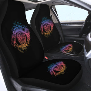 Colorful Eye Black Theme SWQT4601 Car Seat Covers