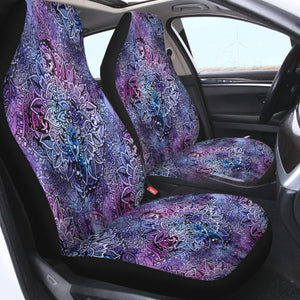 Purple Mandala Matrix SWQT4646 Car Seat Covers