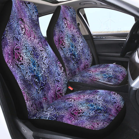 Image of Purple Mandala Matrix SWQT4646 Car Seat Covers
